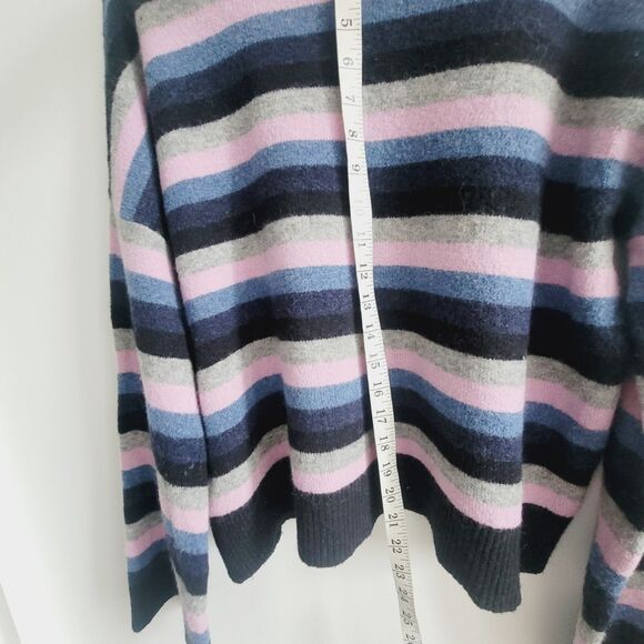 Madewell Cardiff Striped Crewneck Sweater In Coziest Yarn Size M Stretch - Picture 5 of 11